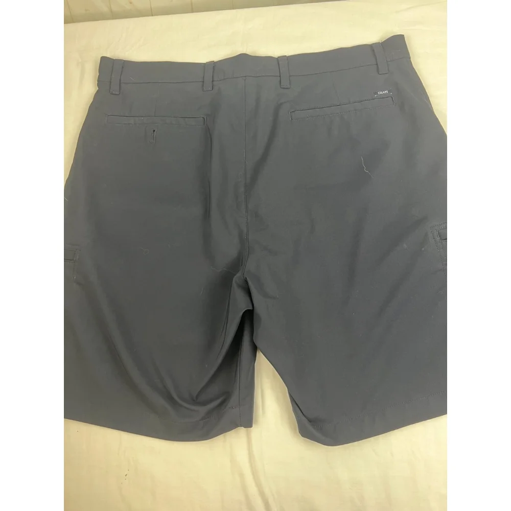 Men’s Chaps Golf Performance Flat Front Stretch Golf Shorts Size 36 Dark Blue